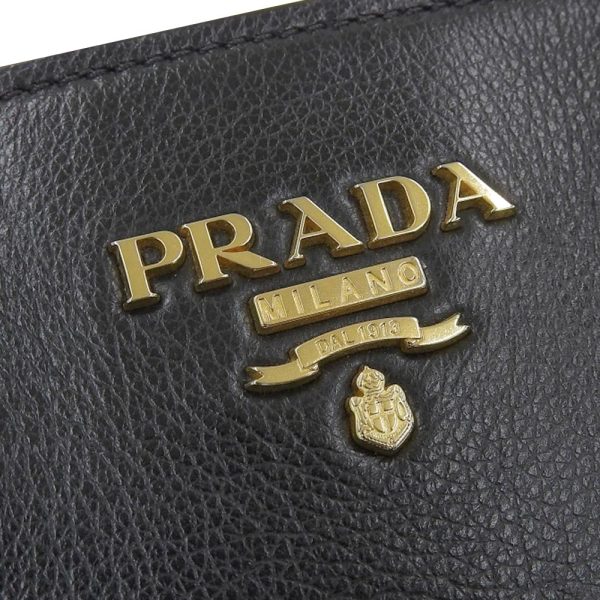 tkh23b1025015 5 PRADA 1BA164 2WAY Leather Handbag Crossbody Shoulder Bag Black