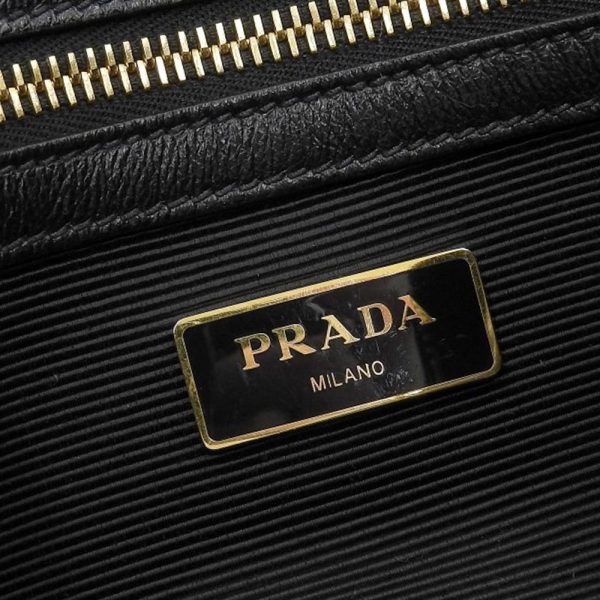 tkh23b1025015 8 PRADA 1BA164 2WAY Leather Handbag Crossbody Shoulder Bag Black