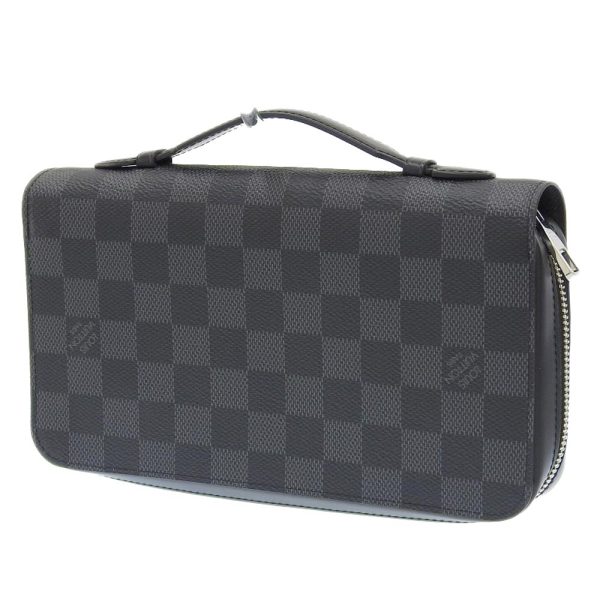 tkh23b1108006 2 Louis Vuitton N41503 Damier Graphite Zippy XL Long Wallet Travel Pouch