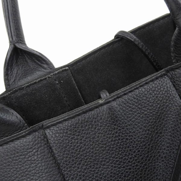 tkh23b1109018 5 Bottega Veneta Maxi Intrecciato Mini Arco Tote Bag 2way Hand Shoulder Bag Black