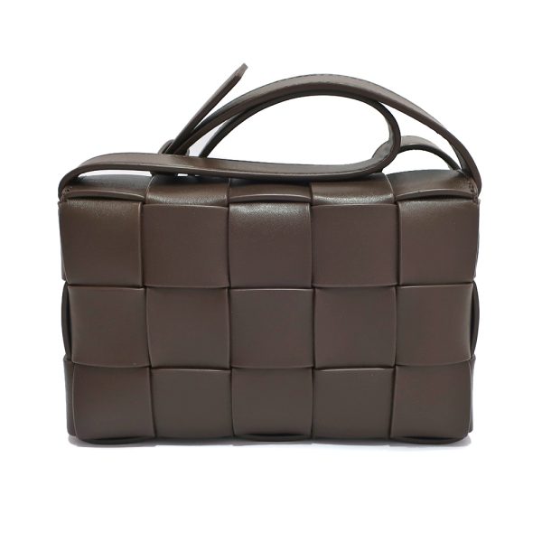 栄BOTTEGAVENETAボッテガヴェネタスモールカセットショルダーバッグ739351ブラウン茶色レザーメンズ中古 Bottega Veneta Small Cassette Shoulder Bag Brown