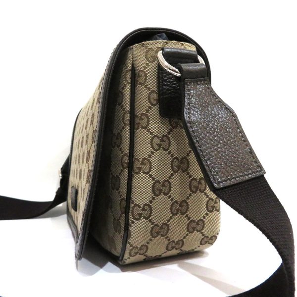 0 gu231213 1 03 Gucci GG canvas shoulder bag magnetic closure S rank beige