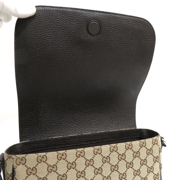 0 gu231213 1 06 Gucci GG canvas shoulder bag magnetic closure S rank beige