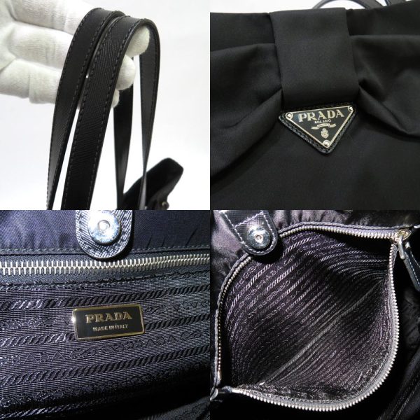 0 pr201031 1k 07 Prada nylon ribbon tote bag