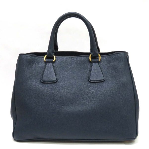 0 pr210222 1 01 Prada Vitello Dino Leather 2WAY Bag AB Rank Navy