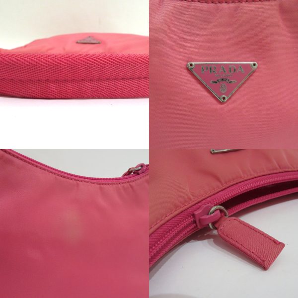 0 pr240328 1t 06 Prada handbag Tessuto Half Moon Triangle logo