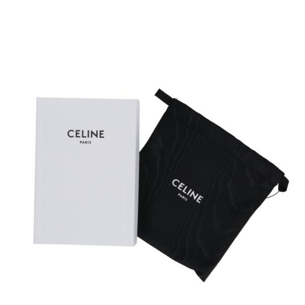 00661 7 Celine Triomphe Compact Wallet Slate Gray