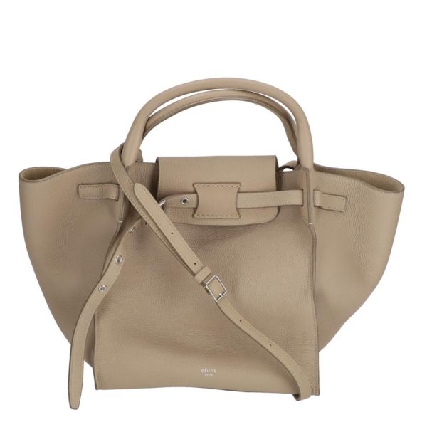 01049 1 Celine Big Small Bag Gray Beige