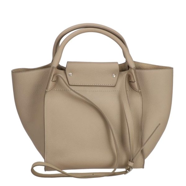 01049 2 Celine Big Small Bag Gray Beige