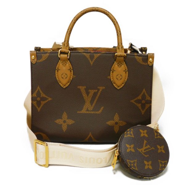 01158h 1 Louis Vuitton Monogram Canvas x Monogram Reverse Canvas 2WAY Shoulder Bag Brown