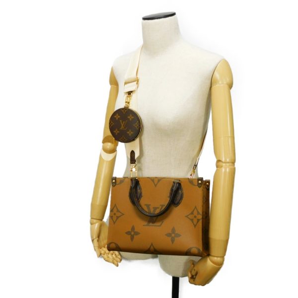 01158h 13 Louis Vuitton Monogram Canvas x Monogram Reverse Canvas 2WAY Shoulder Bag Brown