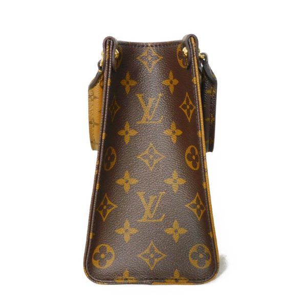 01158h 3 Louis Vuitton Monogram Canvas x Monogram Reverse Canvas 2WAY Shoulder Bag Brown