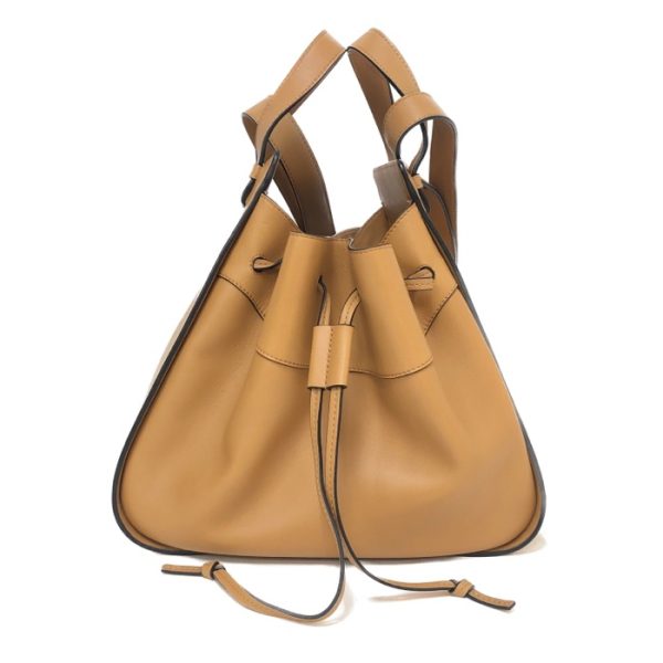 015460s 2 Loewe Hammock DW Medium Drawstring 2way Handbag Shoulder Bag Camel