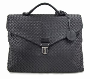 0319f1 Louis Vuitton Porte de Cumandour Damier Cobalt Bag Black Blue