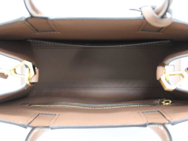 0548 Burberry Mini Francis Tote Bag 2way Handbag Shoulder Beige Brown