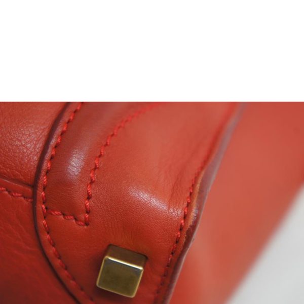 06469 12 Celine Micro Luggage Shopper Bag Red