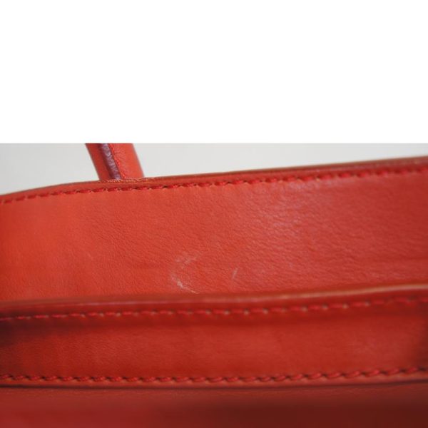 06469 7 Celine Micro Luggage Shopper Bag Red