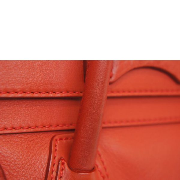 06469 8 Celine Micro Luggage Shopper Bag Red