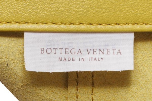 067 Bottega Veneta Intreccio Mirage Leather Tote Bag Yellow