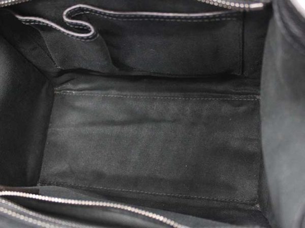 0850 Celine Luggage Micro Leather Tote Bag Elegant Stylish Bag Black