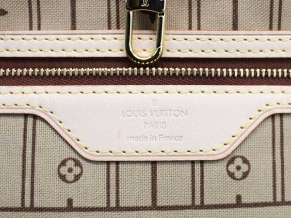0874 Louis Vuitton Neverfull GM Monogram Tote Bag Storage Luggage Beige x Brown