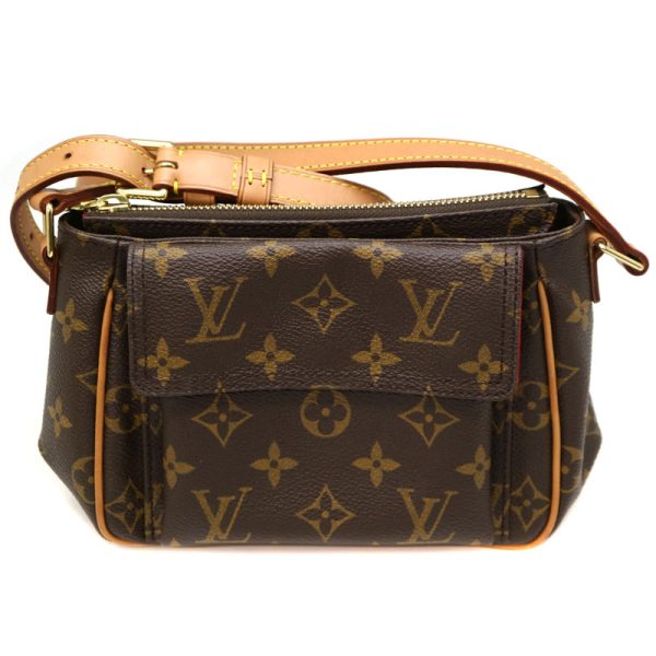 1 Louis Vuitton Vivacite PM Shoulder Bag Monogram Canvas Brown