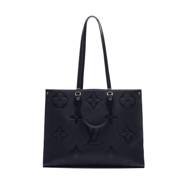 1 Louis Vuitton On The Go GM Monogram Leather Tote Bag Noir Black