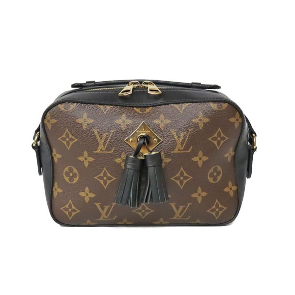 1 Louis Vuitton Saintonge Shoulder Bag Monogram Canvas Brown Black