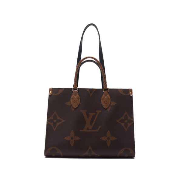 1 Louis Vuitton On The Go MM Monogram Giant Tote Bag Brown