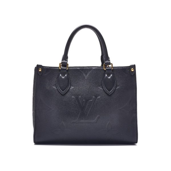 1 Louis Vuitton On the Go PM Monogram Leather Tote Bag Black