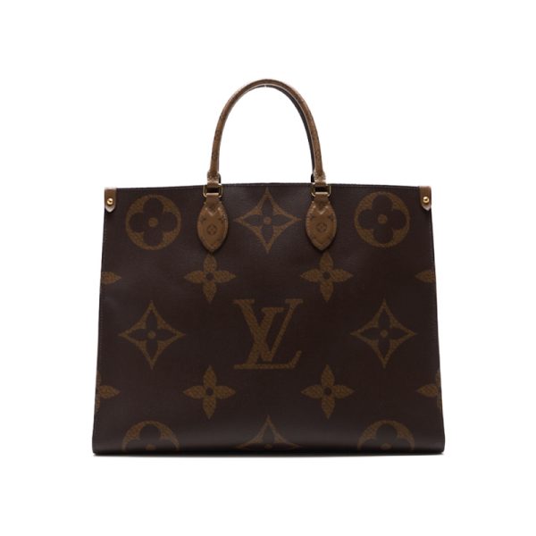 1 Louis Vuitton On The Go GM Monogram Giant Tote Bag Brown