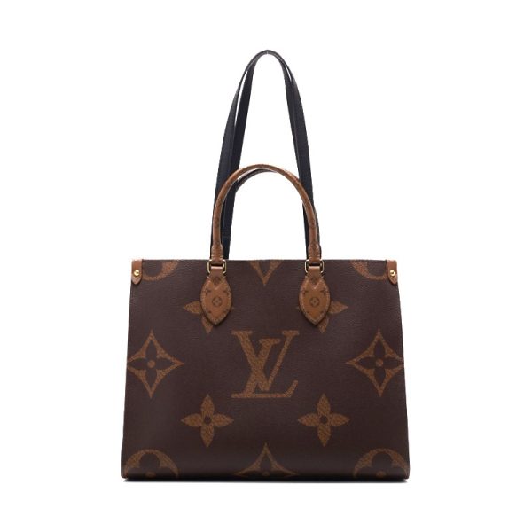 1 Louis Vuitton On The Go MM Monogram Giant Tote Bag Brown