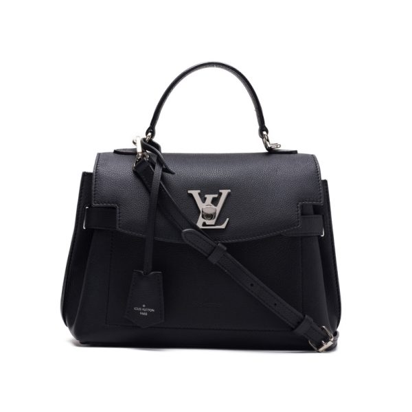 1 Louis Vuitton Lock Me Ever BB Leather Handbag Noir Black