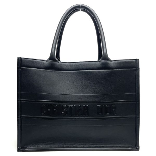 1 Christian Dior Book Tote Calfskin Tote Bag Black