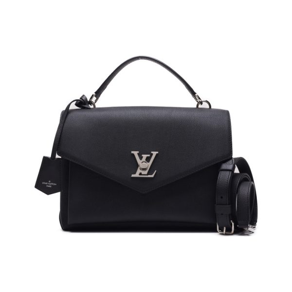 1 Louis Vuitton My Lock Me Taurillon Leather Handbag Noir Black