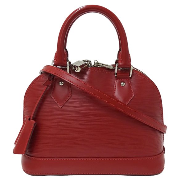 1 Louis Vuitton Alma BB Epi Handbag Red
