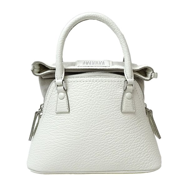 1 Maison Margiela 5AC Micro Grainy Leather Handbag White