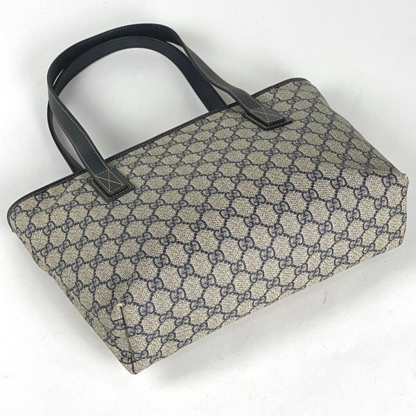 1000064545362 12 Gucci Pattern Shoulder Tote Bag Beige Blue