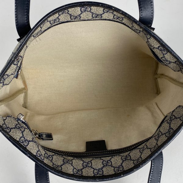 1000064545362 16 Gucci Pattern Shoulder Tote Bag Beige Blue