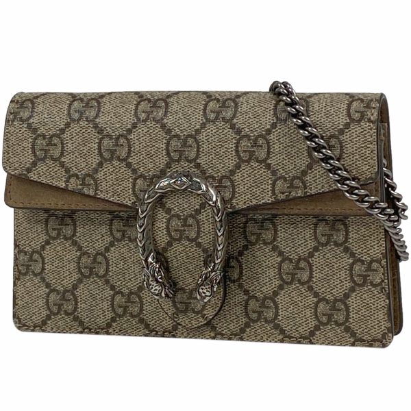 1000066535026 11 Gucci Dionysus Super Mini GG Pattern Shoulder Bag Beige