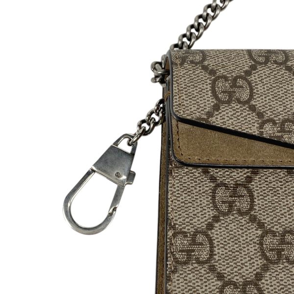 1000066535026 15 Gucci Dionysus Super Mini GG Pattern Shoulder Bag Beige