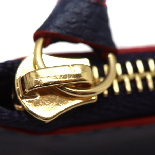 11 Louis Vuitton Pochette Felicie Empreinte Leather Navy