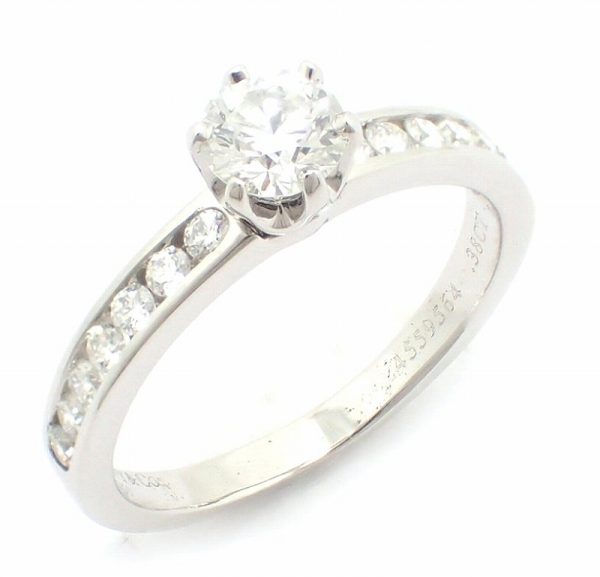 11261385 TIFFANY Co Tiffany Diamond Ring Prong Channel Setting