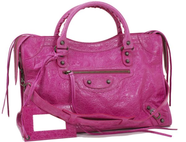 115748566901 BALENCIAGA The City Handbag Fuchsia Pink