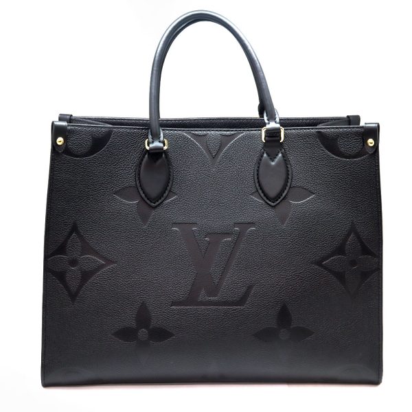 1162 1 Louis Vuitton On the Go MM Leather Shoulder bag Black