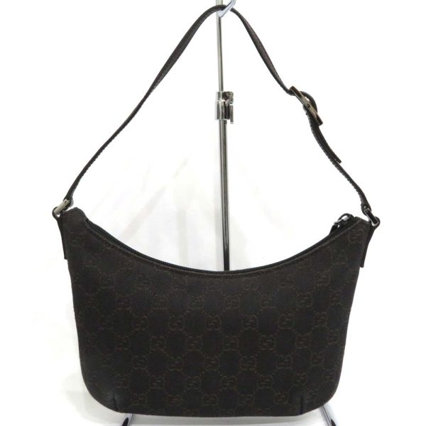 12 gu221221 1 01 Gucci GG Canvas Mini Handbag AB Rank Black and Brown