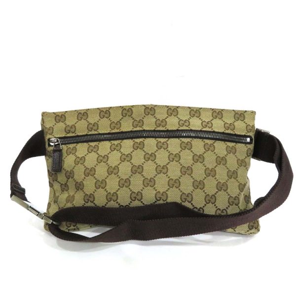 12 gu230308 1 01 Gucci GG canvas waist bag S rank body bag beige