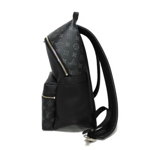 12052g 3 Louis Vuitton Taiga leather embossed Monogram Eclipse canvas Shoulder Bag black