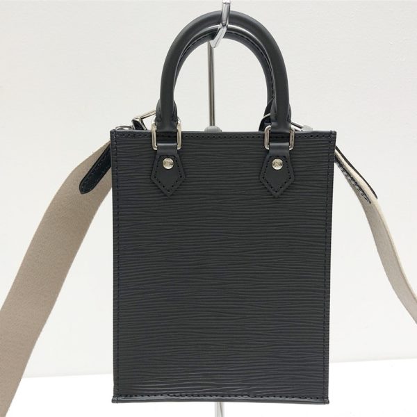 122 20240228 a 7 03 Louis Vuitton Petite Sac Plat Epi Leather Tote Bag Black