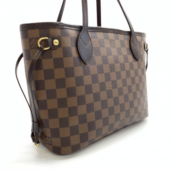 1240001031587 2 Louis Vuitton Neverfull PM Damier Brown Tote Bag Handbag Shoulder Bag
